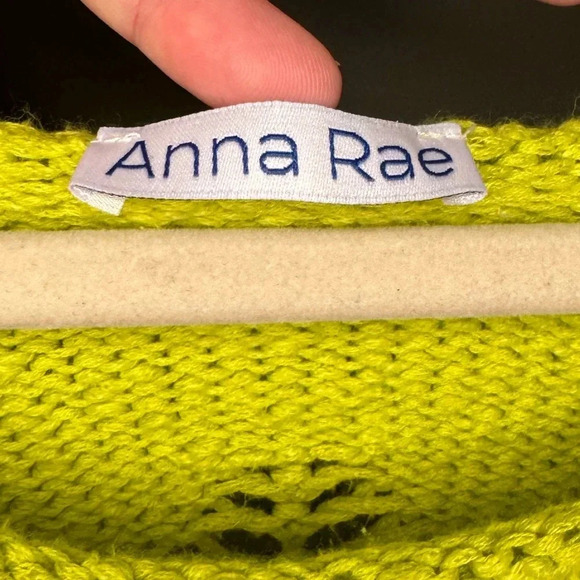 100% Cotton Boho Avocado Green Knit Sweater ⭑ Size M - Picture 5 of 14